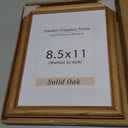 8.5x11 Picture Frame,8.5 x 11 Solid White Oak Photo Frame Matted to 6x8 with Tempered Glass,8.5"x11" Handcrafted Diploma Document Frames Frame Vertical or Horizontal Wall Hanging Display,1 Pack (USA-Sourced White Oak Wood)