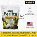 Harris Premium Horticultural Grade Perlite for Plants and Gardening, 8qt