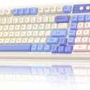 AULA 99 Key Keyboard, Tri-Mode Bluetooth/2.4GHz/USB-C Cute Creamy Gaming Keyboard with Number Pad RGB Backlit, Media Knob Custom Mechanical Feel Computer Keyboards for MAC Xbox PC Gamer - Purple