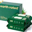 Earth Rated Pet Wipes for Dogs and Cats, Hypoallergenic, Cleaning and Hydrating, for Grooming Paws, Body and Butt, Unscented, 400 Count