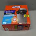 Hefty Ultra Strong Trash Bags, Black Tall Kitchen Trash Bags 13 Gallon Size, Break Resistant Drawstring Enclosure, Continuous Odor Control, Blackout, Clean Burst Scent, 110 Bags