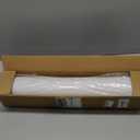4-Panel Replacement Fabric for Sliding Panel Track Blinds 23" W x 96" L Fabric Only Pre-Attached Hook & Loop Fasteners Trimmable, No Bottom Rail Included, Room Darkening - Grey-White