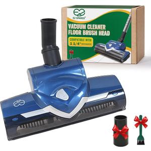 EZ SPARES Universal Vacuum Cleaner Floor Brush Head,Vacuum Cleaner Brush 1 1/4 Inch 32mm,Replacement for Most Vacuum,Hoover Eureka Royal, Rainbow Kenmore,Shop Vac,Christmas Newyear Gift(Blue)