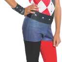 Rubies Girl's DC Superhero Harley Quinn Costume Jumpsuit, Medium for Themed Parties and Halloween, M