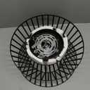 3-Lights Black Ceiling Light Vintage Geometric Chandelier Light Fixture Adjustable Metal Semi Flush Mount Lighting for Kitchen Room Dining Room Foyer