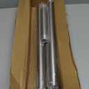 Mcrbeay Shower Curtain Rod, 1" Diameter Heavy Duty Tension Shower Rod, Non Slip Adjustable 28-74 inch No Drill Shower Curtain Rods Spring Tension For Bathroom, Shower Stall, No Rust, Brushed Nickel