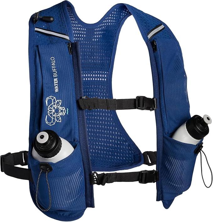 Water Buffalo Hydration Running Vest - Quiver Hydration Vest - Running Hydration Vest with Dual Water Bottles - Lightweight Water Backpack for Running, (Small, Hyper Volt)