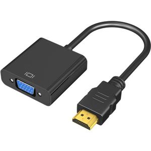 2 x HDMI to VGA Adapter, HDMIVGA Male to Female Converter with for Laptop Desktop PC PS3 PS4 Xbox 360 Wii U HDTV Monitor Projector Support 4K 1080P