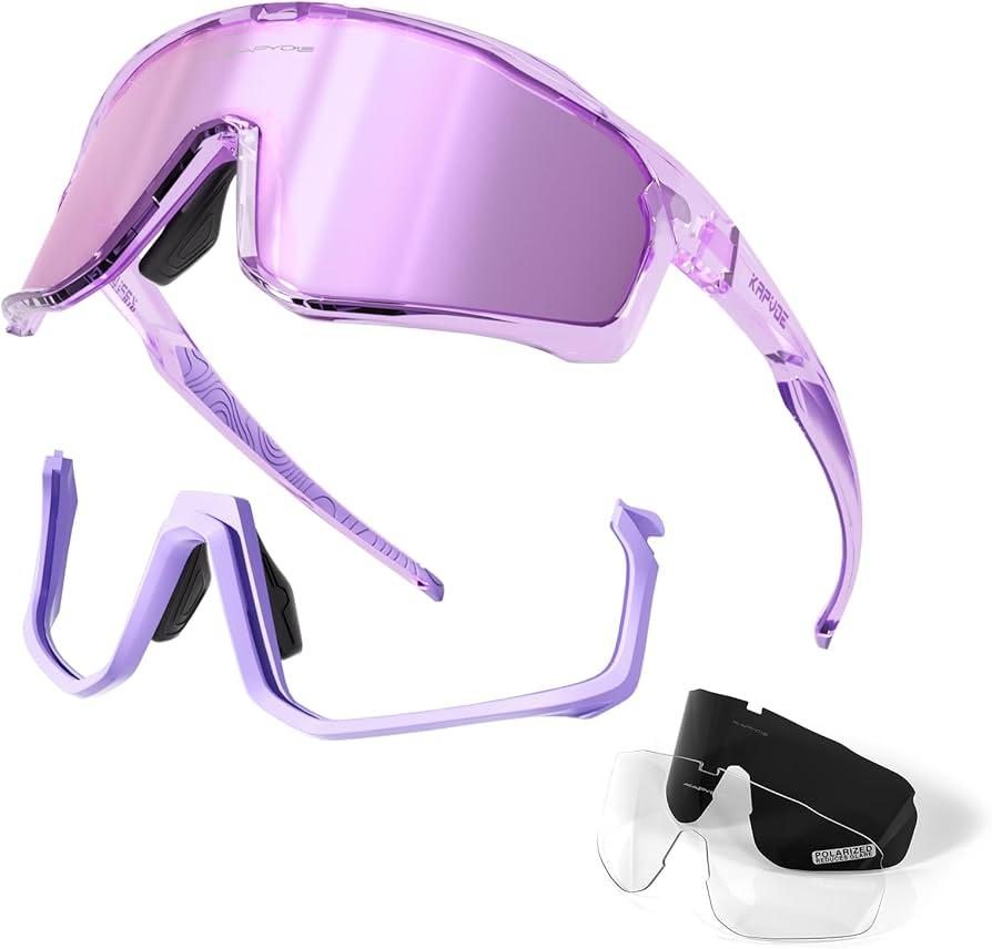 Sports Cycling Sunglasses for Men: UV400 Protection Wrap Around Sun Glasses for Women Running Baseball Bike TR90