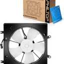 PHILTOP 620-235 Radiator Cooling Fan Assembly, Compatible with 2003-2007 Accord 3.0L Gas, Replace # 19030RDAA02, 620248, 19020P8FA01, 19015RDAA01, 19030RDAA01