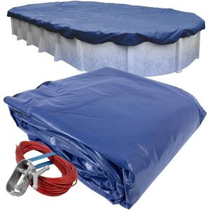 Robelle 21 x 41 ft Industrial Ultra Oval Pool Cover for Above Ground Pools, 45' x 25'