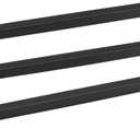 Goldenwarm 2 Pack Black Square Bar Cabinet Pull Drawer Handle Stainless Steel Modern Hardware for Kitchen and Bathroom Cabinets Cupboard,Center to Center 12-3/5in(320mm) Kitchen Door Handles