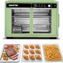 Gourmia Toaster Oven - 9-Slice Capacity, Digital Display, Green
French Door Design Air Fryer Combo, 12 Cooking Presets, Adjustable Time & Temperature, FryForce 360°, Dishwasher-Safe Trays