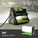 Link2Home 30W LED Work Light, 2400 lumens, 360 Rotation Stand with Hooking System, Weatherproof with 6ft. Cord and Impact-Resistant Glass Lens