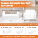 UPGRADED DA97-20989A Refrigerator Door Shelf Bin Compatible with Samsung Refrigerator Door Shelf Replacement, Samsung RF28T5001SR Left Door Bin, RF28T5021SR RF28T5101SR DA63-09780A Fridge Door Shelves