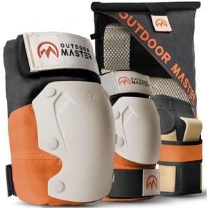 OutdoorMaster Skateboard Cycling Helmet and OutdoorMaster Knee Pads for Skating Knee and Elbow Pads for Adult &Youth - Skateboard Protective Gear with Wrist Guards 3 in 1 Saver Series for Skate