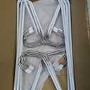 Lifemaster Metal Pants Hanger Set - 20 Pieces Elegant Non-Slip Closet Space Saving Hanger Set for Pants, Trouser, Blankets, and Jeans with Open Ended Sleek Design - White