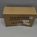 Biyanuo LED candles, flameless candles, flameless candle lights, 10.2 cm, 12.7 cm, 15.2 cm, real wax candle, pillar candle, 10-button remote control, with 24-hour timer