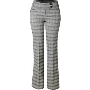 Design by Olivia Women's Dress Pants - Ultra Stretch Millennium Bootcut Work Slacks, Business Casual Office Trousers (Medium, Lt Grey / Blue 2)