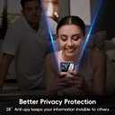 ANTSHARE Waterproof Case for iPhone 15, with [Built-in Privacy Screen Protector] [IP 68 Underwater], Anti-Peeping Adsorption Full Body Double Protective Case for iPhone 15, Black