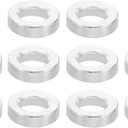 PATIKIL M3 Aluminum Spacers, 8 Pcs Metal Spacer Aluminum 3.1mm ID x 5mm OD x 2mm L Aluminum Spacer Screw Standoff Round for M3 Screw Bolts