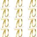 Threehoney 12 Pcs Mirror Gold 70th Birthday Decorations for Men and Women Acrylic Anniversary Decorations Table Numbers Centerpieces for Birthday Party
