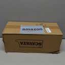 SCAVATA 2 Pack Skinny Can Organizer for Refrigerator, Stackable Tall Skinny Soda Pop Can Holder Dispenser with Lid for Fridge Pantry Rack Freezer, Clear Plastic Storage Bins-Holds 12 Slim Cans Each (Transparent)