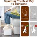 ACEQLYT New Upgrade Storage Toilet Stool Squat Adult, Poop Stool for Bathroom, Non-Slip Step Stool