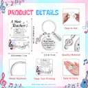 2 x 24 Sets Music Teacher Appreciation Gifts Music Keychain Gifts Bulk Thank You Musical Teachers Cards with Keyring for Women Men Teachers Musical Lovers Party Supplies