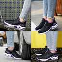 Steel Toe Shoes for Women Indestructible Safety Work Shoes Air Cushion Lightweight Breathable Utility Sneakers Puncture Proof Slip Resistant Composite Toe Footwear (8.5, Black,purple)