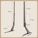 Universal TV Stand, Metal TV Legs for 20-65 inch LCD/LED/OLED/Plasma Flat&Curved Screen TV Height Adjustment with VESA 75x75mm to 800x500mm Max ML1760