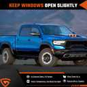 in-Channel Rain Guards Compatible with RAM 1500 2019-2025, Durable Side Windows Wind Deflectors 2019 2020 2021 2022 2023 2024 2025 RAM Rain Guard Black 4 PCS