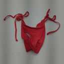 TZLDN Bikini Bottoms for Women Sexy Cheeky Side Tie Scrunch Butt Brazilian String Swimsuit Bathing Suit Bottoms (Small)