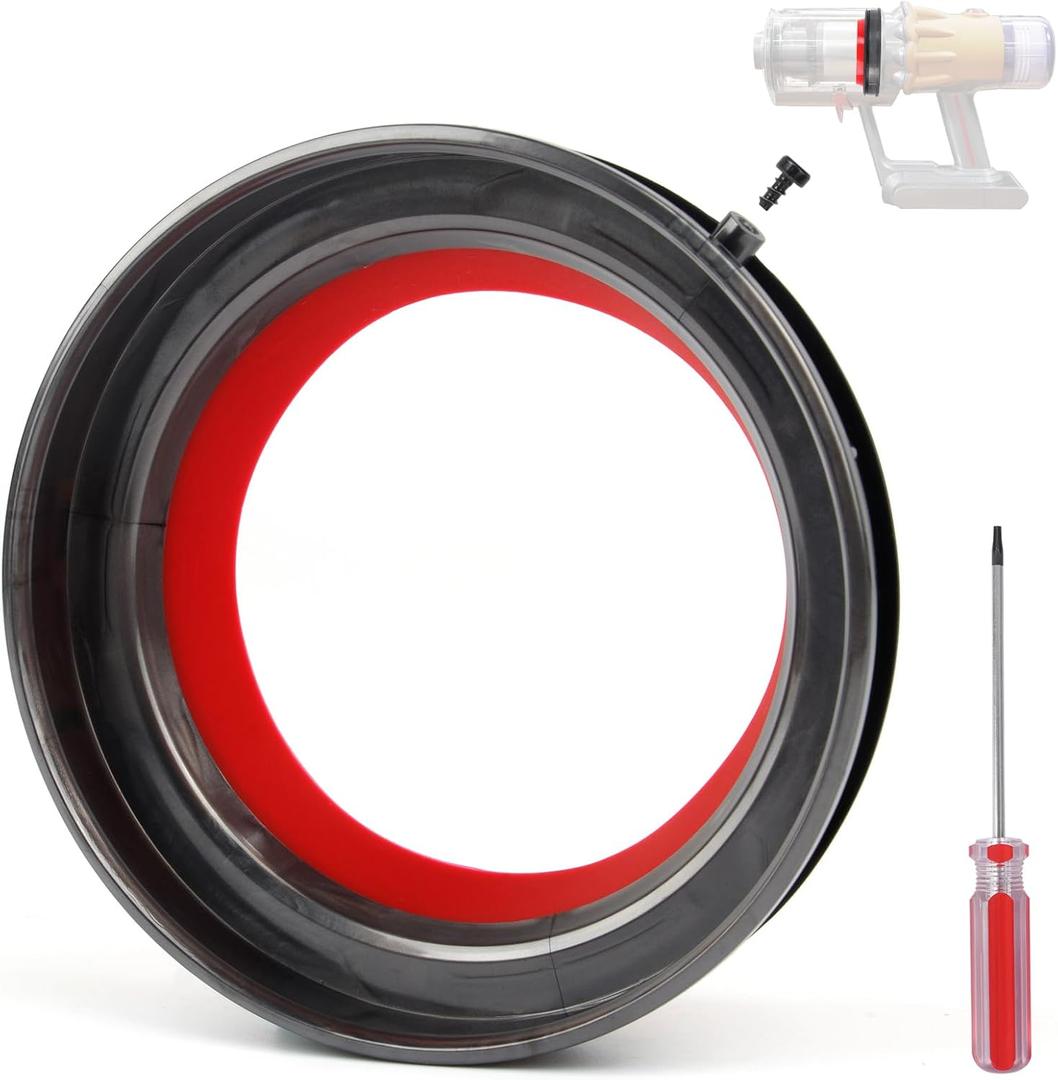 Dust Bin Fixed Sealing Ring Compatible with Dyson V12 SV18 SV20 Detect Slim/Digital Slim Vacuum Cleaner Canister Replacement Parts, Compatible with Dyson Bin Part No. 965272-01