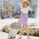 Quilted Puffer Duffle Bag for Women, Gym Bag Women, Ultra Lightweight Weekender Bags for Travel, Brown TILYMOL (37L)