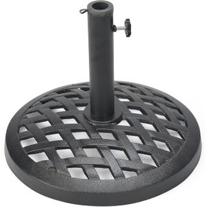 Trademark Innovations 17.7" Diameter Cast Iron Umbrella Base (Black Finish)
