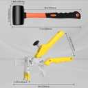 DGSL Tile Leveling System with Rubber Mallet and Tile Plier - 1000-Piece Tile Spacers 1/16 Inch Tile Clips and 200-Piece Reusable Wedges Tile Leveling Tools for Tiles and Stone Installation