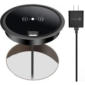 Desk Wireless Charger, hopopower 15W Fast Wireless Charging Station Pad Compatible with iPhone 14/14 Pro/14 Pro Max/13/13 Pro Max/13 Mini/12/12 Pro Max/11/11 Pro/11 Pro Max/Galaxy S22/S21/S20/Note 20