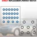 Engine Valve Cover Gasket Set Compatible with Ford Lincoln Mazda Mercury Vehicle 2007-2015 Edge Flex Fusion Taurus Taurus X, MKS MKZ MKT MKX, 6 CX-9, 2008-2009 Sable 3.5L 3.7L, Replace#VS50767R