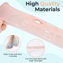 Silicone Toe Separators for Women & Men, 4 Packs Toe Separators Bunion Corrector Cushion, Breathable Soft and Comfortable Gel Foot Cushions, Multiple Colors (4 Pairs)