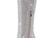 womens Cowboy Boots (9, Silvery)