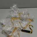 Sunshane 9 Pieces Christmas Stocking Holders Mantel Hanger Hooks Xmas Mantle Grips Set Safety Hang Stocking Clips for Christmas Party Decoration (Gold)