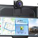9.26" Portable CarPlay Screen for Apple Carplay & Android Auto with 4K Dash Cam & HD Backup Camera, Wireless Car Play with Strongest Bluetooth 5.2, OTA Updates, Voice Control, GPS Navigation