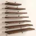 40" Live Edge Floating Shelf, Solid Elm Wood Wall Shelf, 40 Inch | 1 Pack