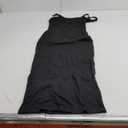 Black Midi Tank Dress, Women, Black, Size S