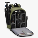 CADeN Camera Backpack Bag Professional for DSLR/SLR Mirrorless Camera Waterproof, Camera Case Compatible for Sony Canon Nikon Camera and Lens Tripod Accessories Green