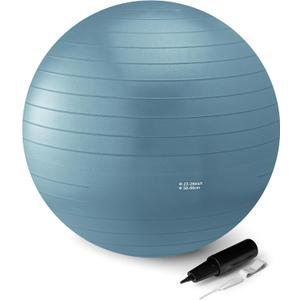 Amazon Basics Anti-Burst Exercise Ball with Pump, 23-26" Diameter