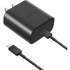 45W Super Fast Charger USB Type C Charger Cord 8FT with Android Phone Charger Fast Charging Block for Samsung Galaxy S26/S26 Ultra/S26+/S25/S25 Ultra/S25+/S24/S23/S22/S20/S21/Note 20/Note 10, Black