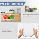 3 x Round Plastic Plant Saucers Set, 6-Pack, 7.6 Inches (6.4 Inch Base) Pot Drip Trays, Ideal for Indoor and Outdoor Home Garden Flower Pot Containers. (White)