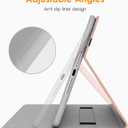 DTTO for iPad Mini 1 2 3 Case, Premium Leather Folio Stand Cover Case with Multi-Angle Viewing and Auto Wake-Sleep Function, Front Pocket for iPad Mini 1/Mini 2/Mini 3 - Rose Gold